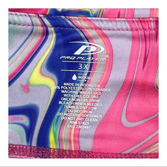 New Pro Player Marble Swirl Leggings 3X Pockets - Picture 4 of 6